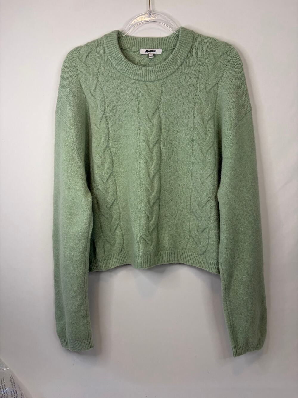Madewell CloudSoft Drop-Shoulder Sweater Pistachio Size XL (small spot) NEW